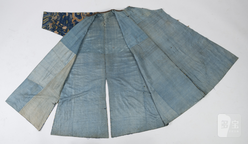 AN UNUSUAL BLUE EMBROIDERED DRAGON ROBE WITH SHIZI LIONS FOR A GENTLEMAN - 图8